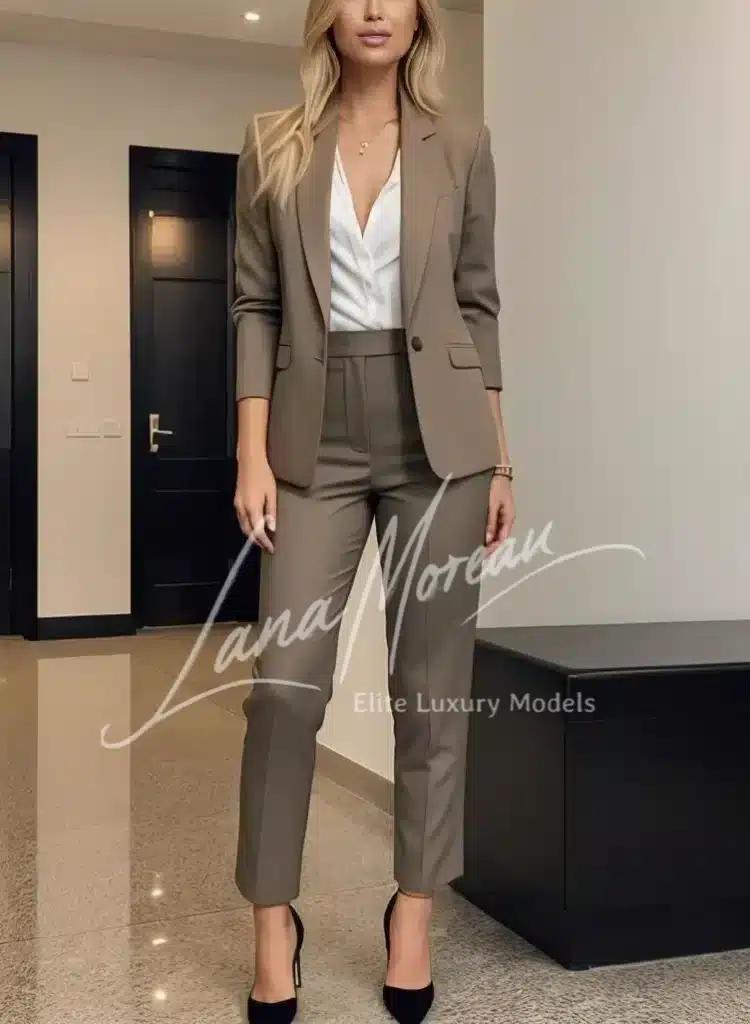 Luxury Escort Munich in stylish suit