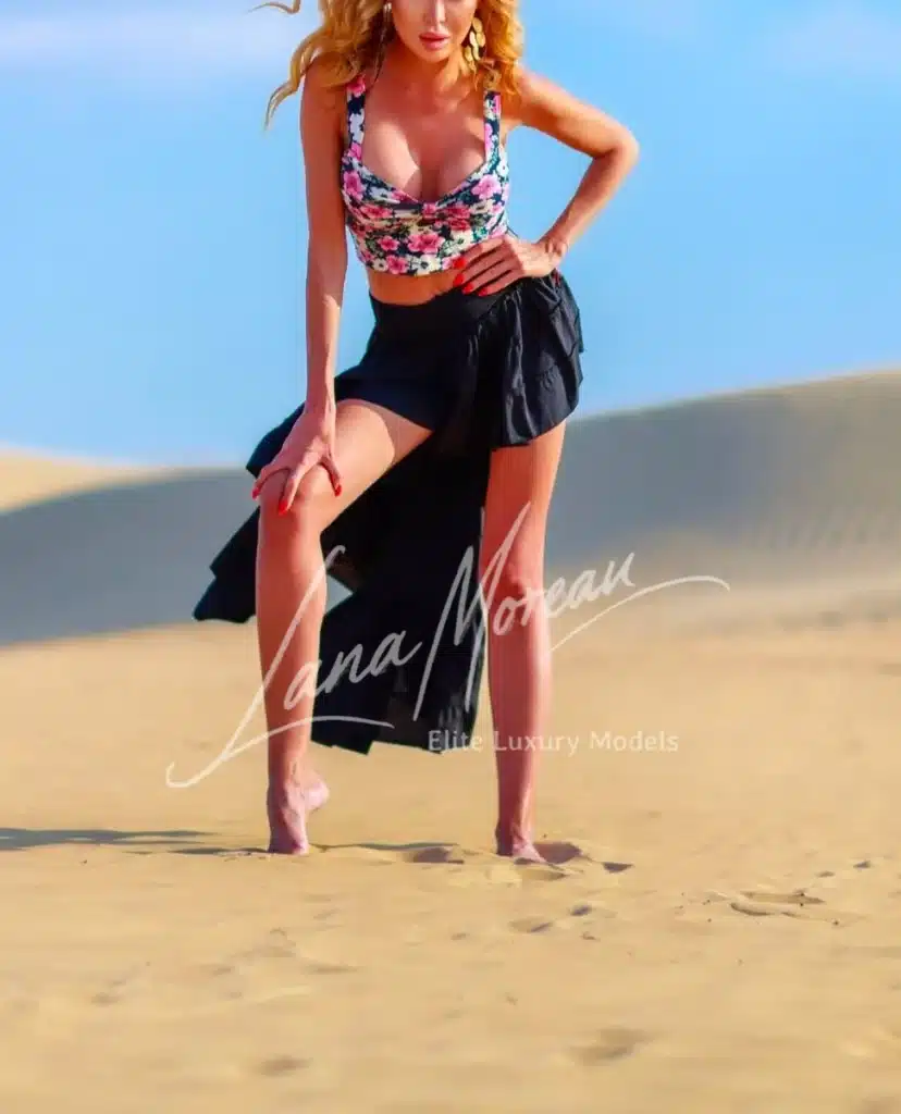 VIP Companion stands in the sand