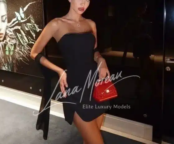 Chic VIP Model with red bag