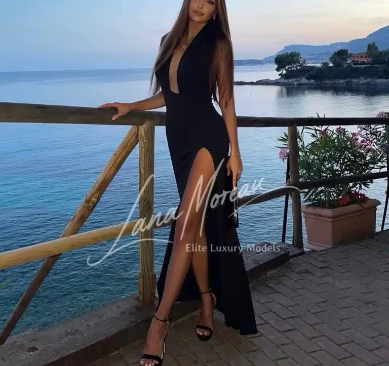 Elegant high class escort by ocean